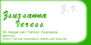 zsuzsanna veress business card